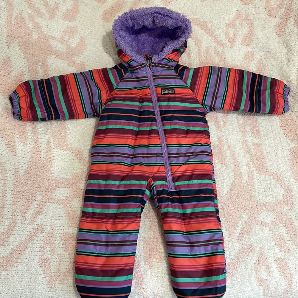 Patagonia Reversible Snowsuit baby onesie